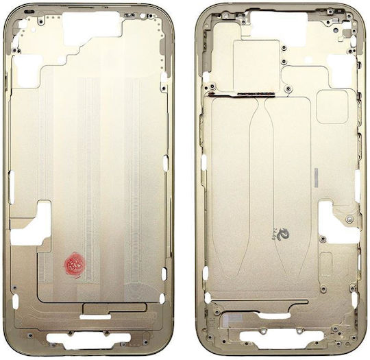 Средна рамка Apple iPhone 15 Жълт OEM N66309