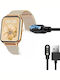 Smart Watch Зарядно за TAOPON ZL54CJ, TAOPON ZL54 Черен