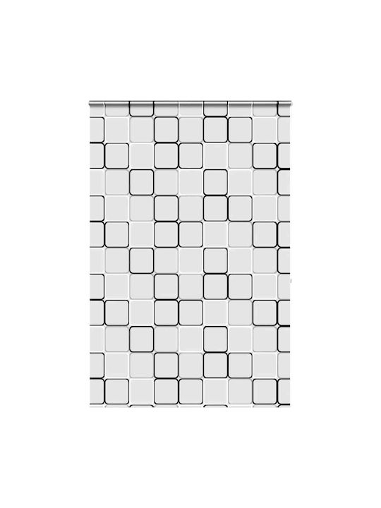 Vidaxl Shower Curtain Roll Cassette 150x240 cm Fabric Width 146 cm Multicolored