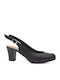 Anatomic Black Medium Heels with Strap