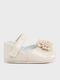 Kids Ballerinas with Hoop & Loop Closure Beige