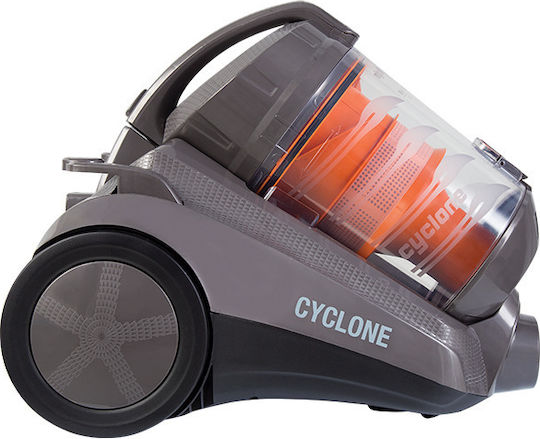 Fantom TR 8600 Ηλεκτρική Σκούπα 850W με Κάδο 4.5lt Γκρι