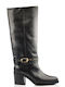 Leather Women's Boots Black
