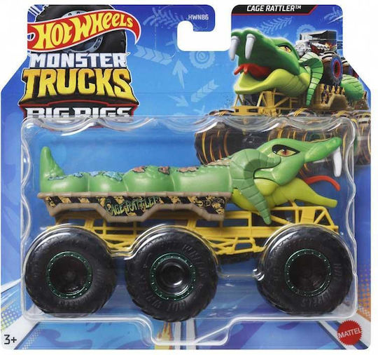 Hot Wheels Mega Rigs Φορτηγό Cage Rattler Monster Truck
