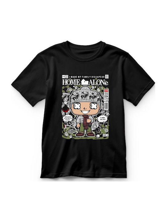 Παιδικό T-shirt Black Home Alone