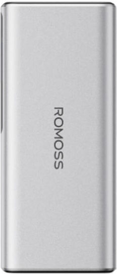 Romoss PPU10 Power Bank 10000mAh 130W με Θύρα USB-A και Θύρα USB-C Power Delivery / Quick Charge 3.0 Ασημί