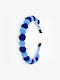 Kids' Pom Pom Headband with Cheerful Details for Our Little Friends - Blue