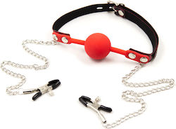 Knebel in Rot Farbe