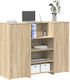 vidaXL Professional Office Reception Desk P135x...