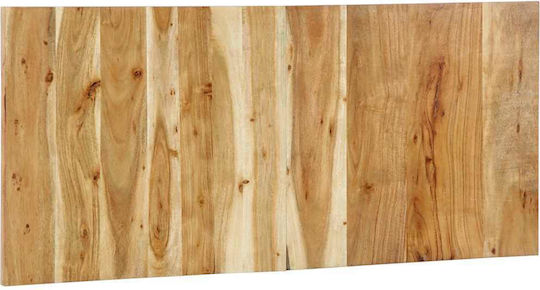 vidaXL Wooden Bed Headboard Beige 120cm