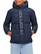 Kids' Quilted Jacket Short with Hood Dark Blue