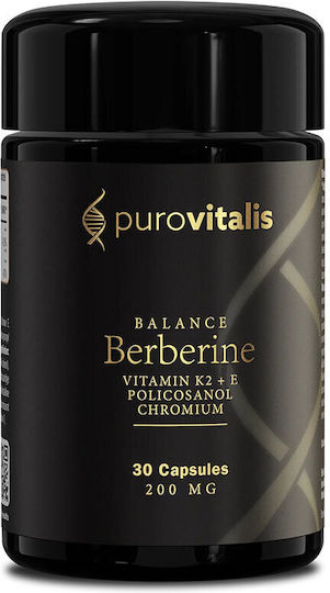 Purovitalis Berberine Balance Ειδικό Συμπλήρωμα Διατροφής 30 κάψουλες