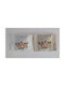 F L Fragrant Throw Pillows with Flower Design 25 X 25 Cm