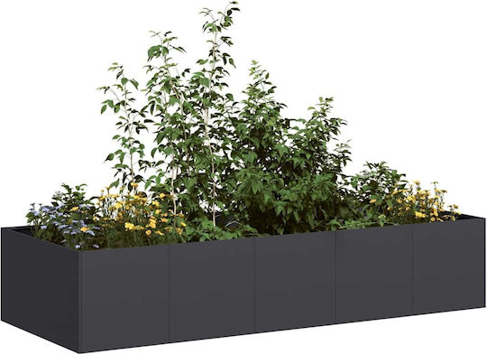 Vidaxl Ζαρντινιέρα Μαύρη 200x80x40 Εκ Χάλυβα Μαύρο Vidaxl Ζαρντινιέρα Μαύρη 200x80x40 Εκ Χάλυβα Μαύρο