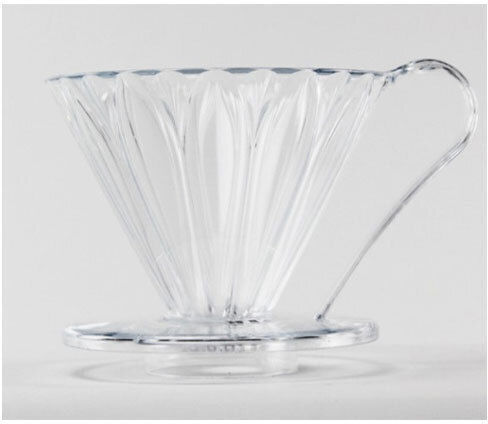 Dripper Tritan Cone-shaped Flower Dripper Cup4 Clear