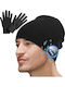 Miserwe Beanie Unisex Căciulă cu căști Tricotat în culoarea Negru
