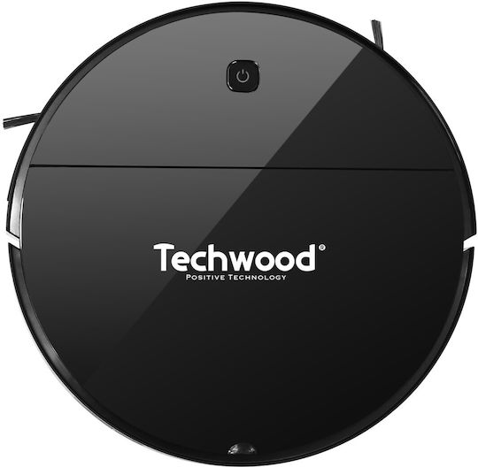 Techwood Прахосмукачка Робот с Интелигентна Навигация и Всмукателна Мощност 450Pa Черна
