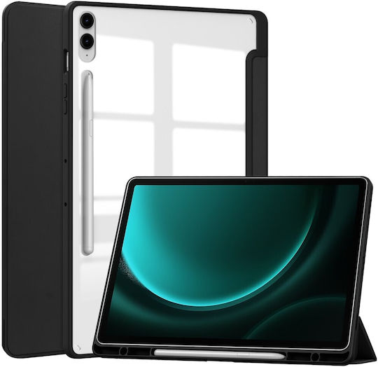 Mad Mask Flip Cover Μαύρη (Samsung Galaxy Tab S9 FE+ 12.4)