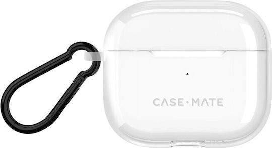 Case-Mate Σετ Θήκη & Anti-Lost Strap με Γάντζο σε Διάφανο χρώμα για Apple AirPods 4