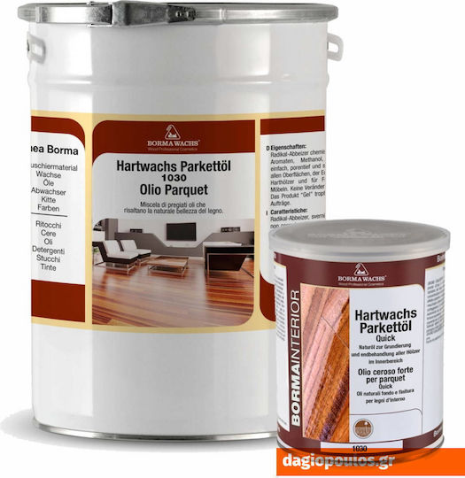 Borma Wachs Hardwax Parquet Κερί Νερού Άχρωμο Ματ 1lt