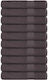 vidaXL Set 10 Hotel Pool and Beach Towels 200x80 cm Charcoal