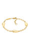 Calvin Klein Women's Steel Gold Plated Bracelet 18cm