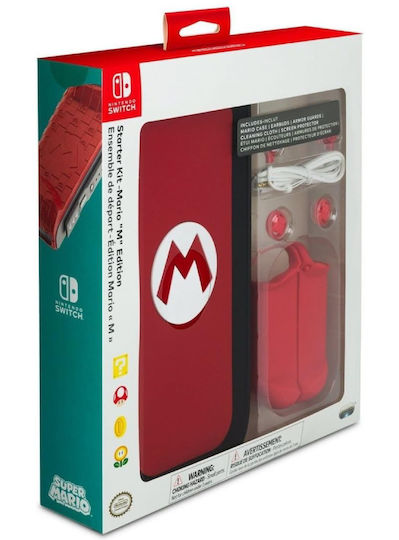 Pdp Pdp Starter Kit Mario 'm' Edition Nsw Accessory