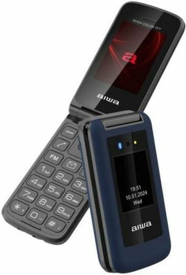 Aiwa FP-30 Dual SIM Κινητό με Μεγάλα Κουμπιά Μπλε