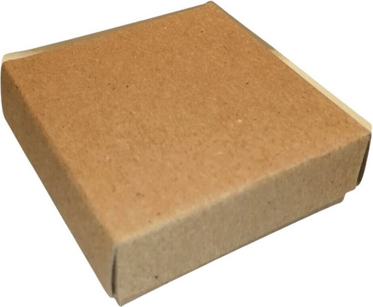 Kraft Paper Box for Gift Brown 6x2x6cm.