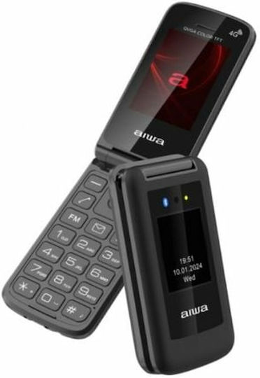 Aiwa FP-30 Dual SIM Κινητό με Μεγάλα Κουμπιά Μαύρο