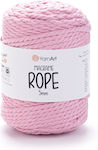 Yarnart Macrame Rope 5mm 762 Pink