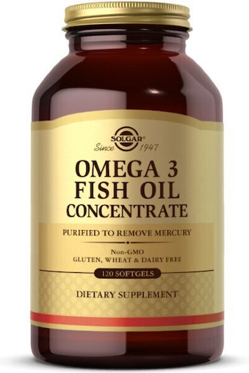 Solgar Omega-3 Fish Oil Concentrate Fischöl 1000mg 120 Softgels