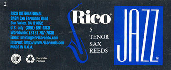 Rico Jazz T No.2 Tenor Saxophone Reed