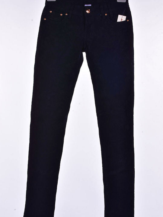 Women's Fabric Trousers Dark Blue
