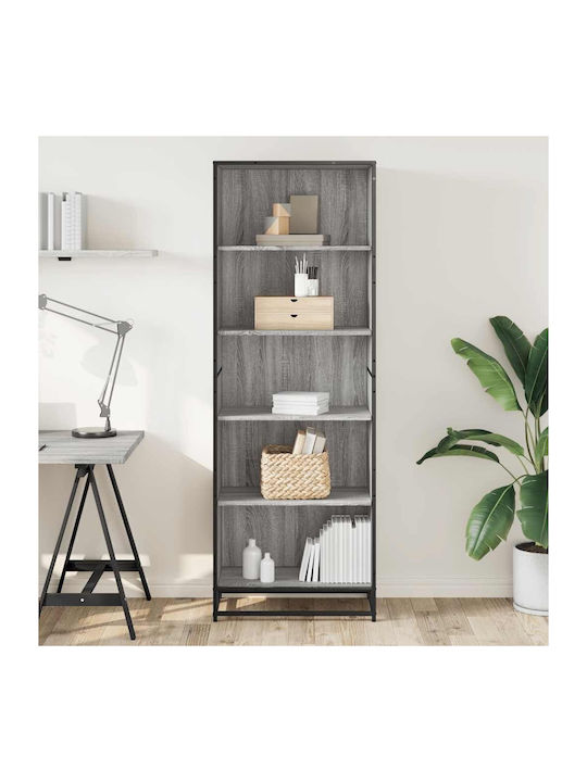 Bibliotecă Gri Sonoma 60x35x170,5 cm