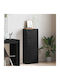 Cabinet Floor Black Oak 40x24x102cm