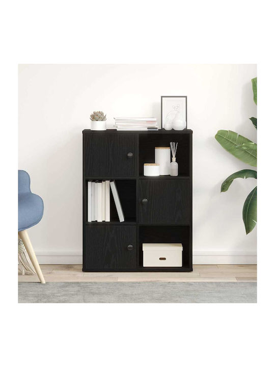Bibliothek Black Oak 60x24x76.5cm