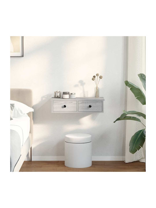 Ράφι Τοίχου Grey Sonoma 60x28x15εκ.