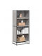 Bookcase Grey Sonoma 60x35x139cm