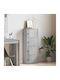 Living Room Display Cabinet Made of Particle Board Grey Sonoma 40x24x102cm