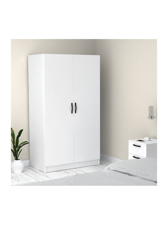 Doppeltür Kleiderschrank Victoria White 100x60x...