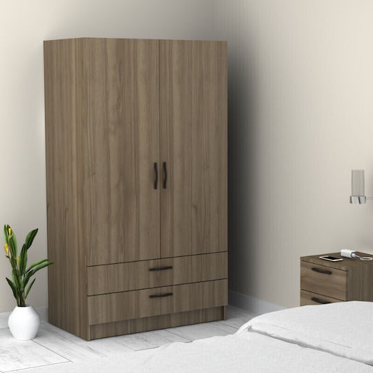 Doppeltür Kleiderschrank Victoria Walnut 100x60x181cm