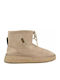 Women's Ankle Boots Platform Beige