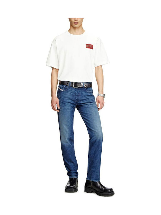 Men's Jeans Pants with Regular Tapered Fit Beige