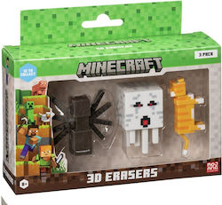 3D Radiergummi-Set Minecraft Mc4021a 3 Stück