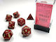Vortex Burgundy Gold 7-dice Set