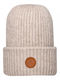 Beanie Unisex Beanie Gestrickt in Beige Farbe