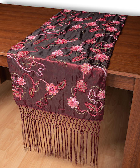 Silk Fashion Läufer A11 Bordeaux 50x210cm