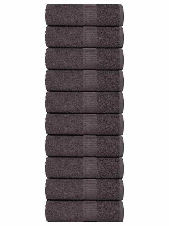 vidaXL 30x30 cm Prosoape De Baie Antracit Greut...