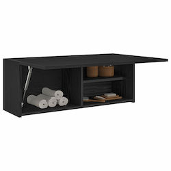vidaXL Ντουλάπι Μπάνιου 80x25x30cm Μαύρο